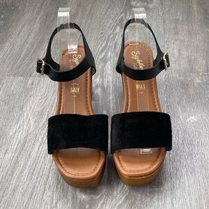 Seychelles Manila Heeled Platform Sandals Size 9
